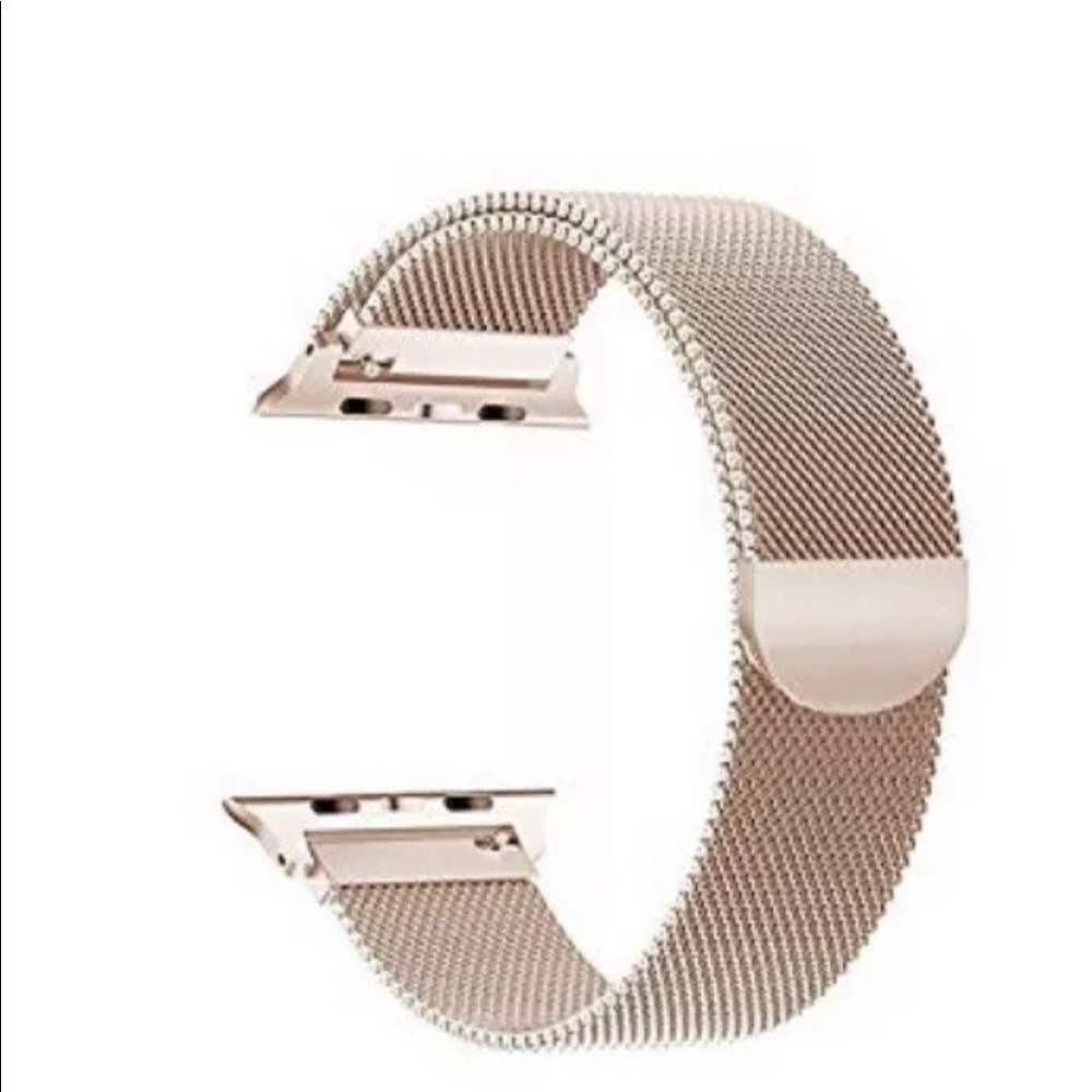 Apple Watch wristbands silver and rose gold tones